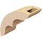 Ekena Millwork 5-inch W x 12-inch D x 12-inch H Ozark Rough Cedar Woodgrain TimberThane Knee Brace, Primed BRCUR05X12X12OZKRCPR - alternate 5